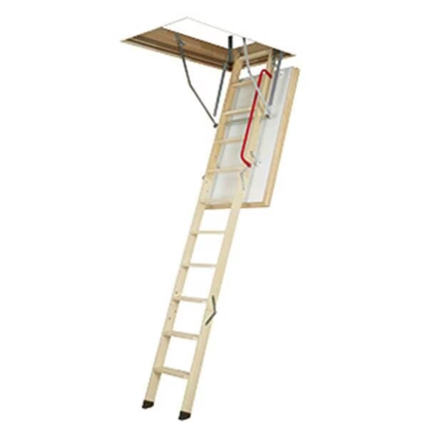 22/47 Wooden Insulated Attic Ladder Maximum Capacity: 350 Lbs, Fakro, Mfr#: 66891